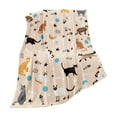 thumbnail image 2 of Mecorevxz Cute Cats Pattern Blanket Soft and Comfortable Multifunctional Home Soft Lightweight Flannel Throw Blankets Suitable for Kids Adults 40"x28", 2 of 7