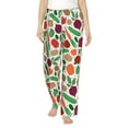 thumbnail image 2 of Goofa Vegetables Printed Soft Pajama Pants for Women, Wide Leg Comfy Casual Lounge Yoga Pants-Large, 2 of 9