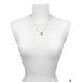 thumbnail image 3 of Delight Jewelry Silvertone Small 3-D Red Present Box with Bow Best Mom Ever Charm Necklace, 3 of 4