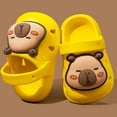 thumbnail image 2 of Gyexs Kids Garden Clogs Boys Girls 3.5-4 Years Girls Boys Clogs Garden Shoes Funny Toddler Animal Slides Sandals Water Shower Beach Pool Slippers Indoor Outdoor Yellow, 2 of 4