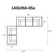 thumbnail image 2 of TK Classics LAGUNA-05a-TANGERINE Laguna 5 Piece Outdoor Wicker Patio Furniture Set, Tangerine, 2 of 2