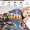 thumbnail image 3 of Orinice Capricorn Zodiac Wall Art Blanket Printed Throw Blanket for Kids Child Adults Soft Warm Flannel Blanket for Bed and Couch Bedroom Decor  40x50in, 3 of 6
