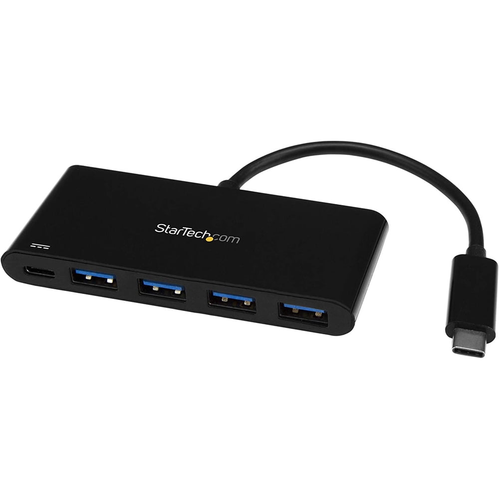 StarTech 4Port USBC Hub with Power Delivery USBC to 4x USBA USB 3.0 Hub