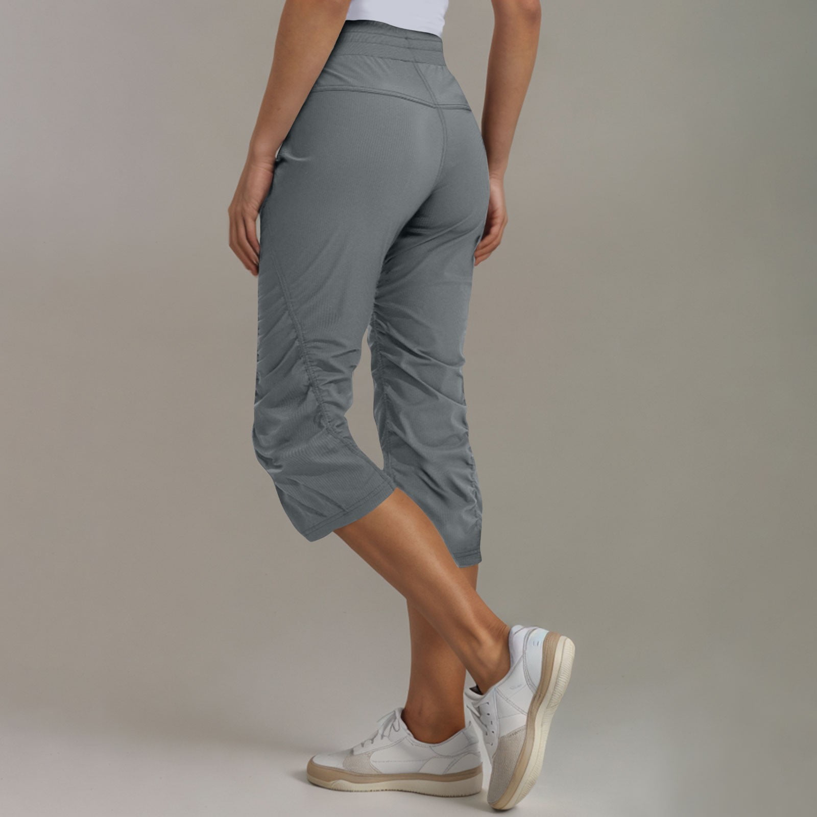 ★ODOR★ Jersey capri pants in grey P0000FXX Oplxuo Women's Capri Pants Cotton Jersey Yoga Capris
