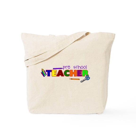 CafePress - Pre School Teacher Tote Bag - Unisex Canvas Tote Bag, Beige, 1-Piece