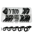 thumbnail image 1 of Lefu 35pcs/box tip guide ring sub-leading eye set sea rod wire ring 2.4/2.8/3/4/5.5mm, 1 of 9