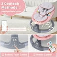 thumbnail image 5 of Baby Swing,HDJ Baby Swing for Infants,Portable Electric Baby Rocker with 5 Sway Speed,10 Preset Songs,Remote Control,Bluetooth Music,Pink, 5 of 14