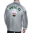 thumbnail image 2 of Men's Starter  Gray Minnesota Wild Retro Logo Raglan Coaches Full-Snap Jacket, 2 of 2
