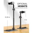 thumbnail image 3 of Adjustable Cell Phone Stand for Desk, [Strong Stable Base] Phone Holder, Max Height 15.4", Overhead Tall Stand for Recording, Compatible with All 4.7-, 3 of 4