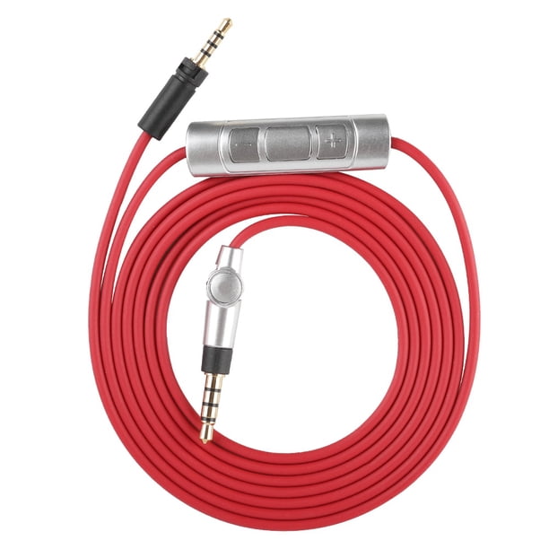 Cable Para Auriculares, Cable De Audio, Sensibilidad De Botón Fuerte, Mano De Obra Fina, Cable Para Auriculares Desmontable TPE Para Para Ios Con