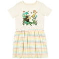 thumbnail image 3 of Inktastic Cute Lizards Hanging out Girls Toddler Dress, 3 of 5