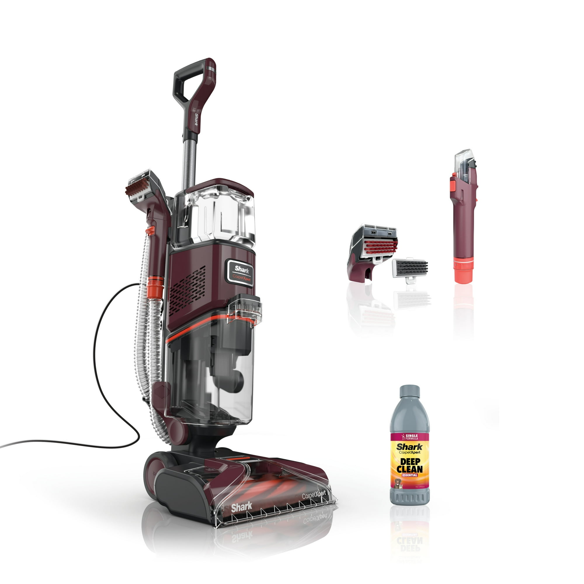 Shark CarpetXpert Spot & Stain Upright Carpet & Area Rug Cleaner, Upholstery, Pet Friendly, Carpet Shampooer, 3 Tools, Cleaning Solution, EX150 Magenta