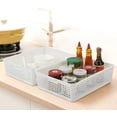 thumbnail image 3 of Lesbin Plastic Storage Trays Baskets, Organizing Baskets, Set of 4 (White), 3 of 7