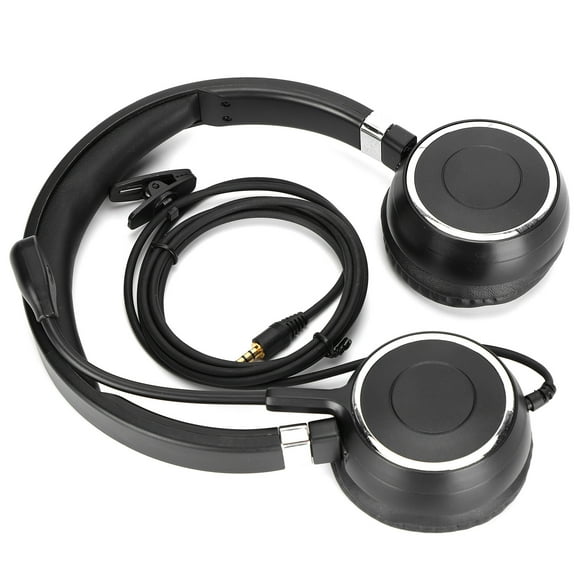 Binaural Headset, Rotatable Communication Headset Adjustable Headband For Office For Communication