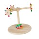 thumbnail image 5 of Percha giratoria para pájaros, juguete de madera, soporte para loros, juego de aves, soporte de gimnasio, perchas para loros resistentes, soporte para, 5 of 9