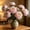 Pink-Free Size/D, variant on Artificial Peony Flowers 6 Colors Faux Silk Stems Buds Wedding Home Vase Floral Arrangement Centerpiece Decor