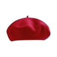 thumbnail image 2 of Beret Hats for Women Wool Hat French Cap Winter Artist Painter Solid Color Women's Casual Classic, 2 of 9
