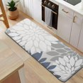 thumbnail image 5 of Blue Floral and Petal Pattern Kitchen Rug Mat,Kitchen Runner Rugs Non Skid Washable,Decorative Kitchen Floor Mats for Kitchen,Sink,Laundry,17"x47.2", 5 of 7