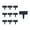 Black, variant on Outdoor Modular Horticultural Fencing Eco-Friendly Sturdy Plastic Garden Railings Multi Purpose Decorative Fence for Yard Lawn Landscape Protection
