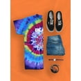 thumbnail image 3 of Black Whyte Techno Style Tie Dye Spiral Men -Image by Shutterstock, Male XX-Large, 3 of 4