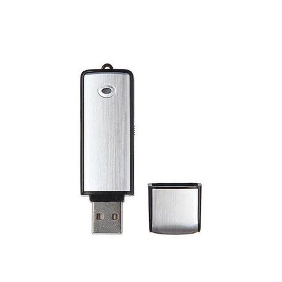 16GB Discreet USB Thumb Drive Audio Recorder - 17Hr Long Battery, One-Click Recording, Hidden Spy Device for Lectures/Meetings/Conversations, Easy Plug & Play File Retrieval, No Software Needed