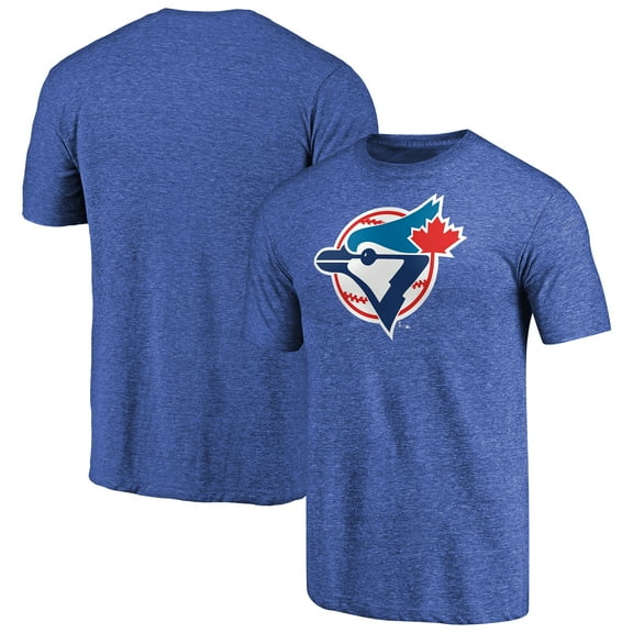 Men's Heathered Royal Toronto Blue Jays Cooperstown Collection Forbes Tri-Blend T-Shirt