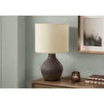 thumbnail image 3 of Monarch Lighting, 16"H, Table Lamp, Brown Resin, Beige Shade, Contemporary, 3 of 3