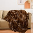 thumbnail image 2 of Manta de franela Vessia con estampado de leopardo, 290 g/m², 2 of 7