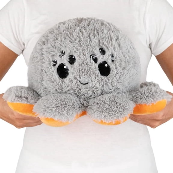 TeeTurtle - Original Reversible Big Cat Plushie - Black Pumpkin - Huggable and Soft Sensory Fidget Toy Stuffed Animals That Show Your Mood - Perfect for Halloween!