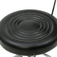 thumbnail image 6 of Adjustable Salon Stool with Backrest, PU Leather Sponge Iron Plating Chrome 360°Swivel Stool, Anti-slip Anti-rust Portable Stool for Salon Home Office, 6 of 13
