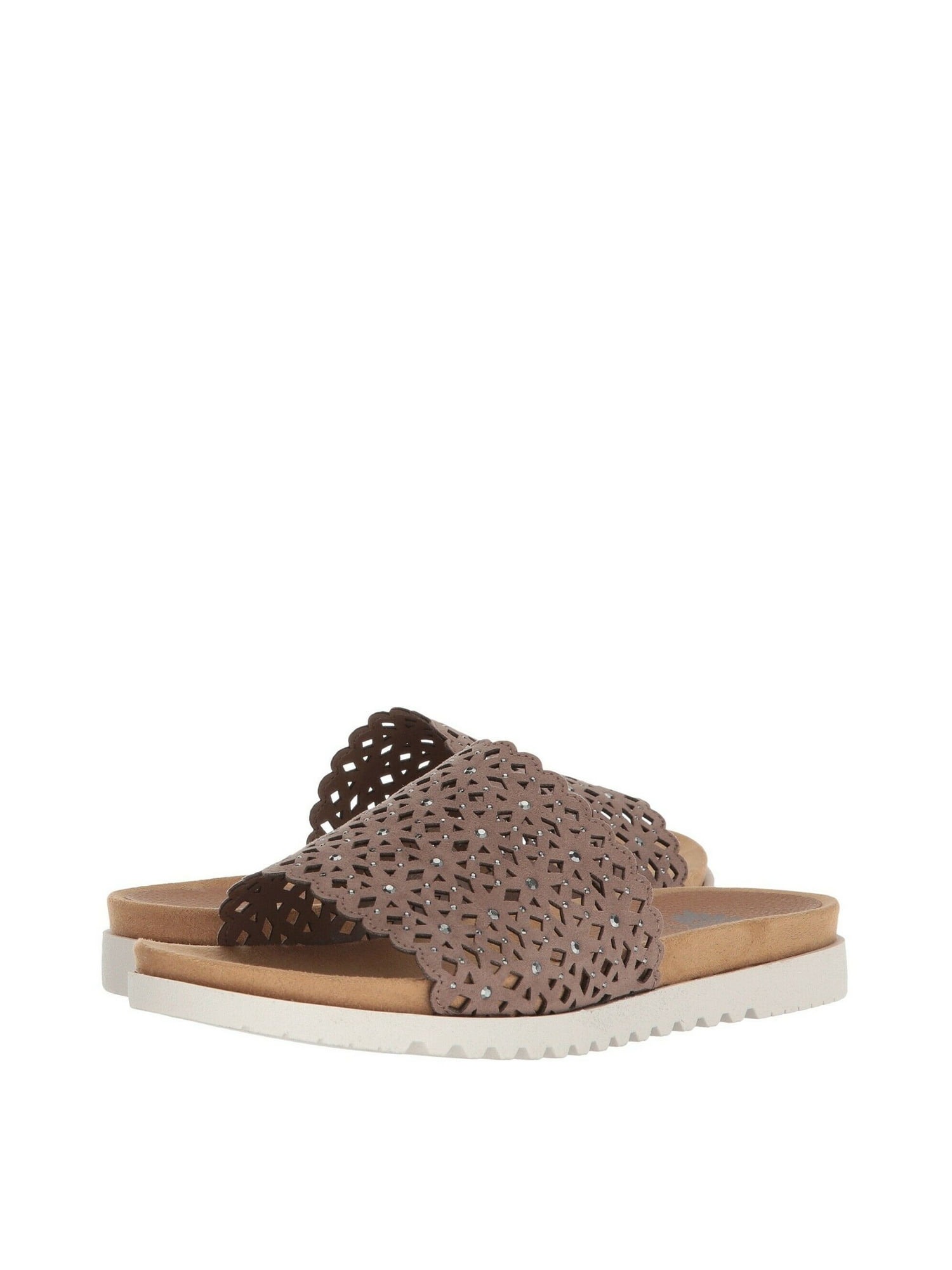 Yellow Box Praise Women's Perforated Slip On Slide Sandals 37566