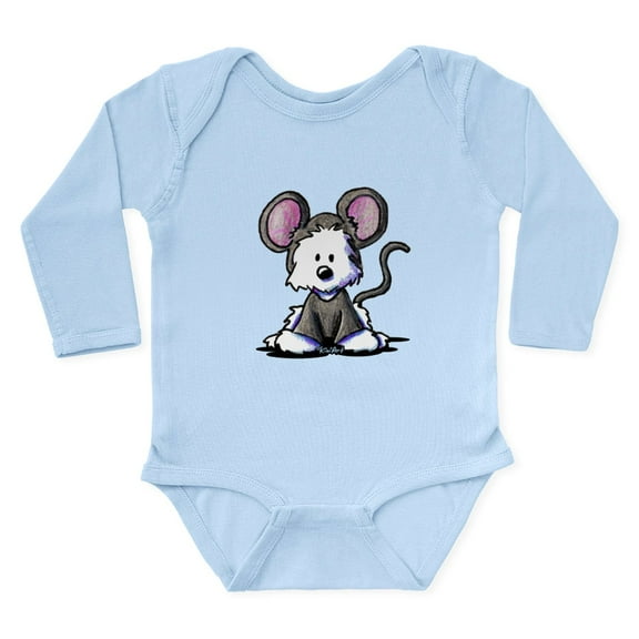 CafePress - Westie Mouse Long Sleeve Infant Bodysuit - Long Sleeve Cotton Baby Bodysuit