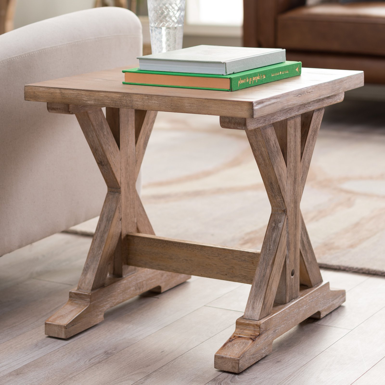 Belham Living Calhoun Side Table Rustic Natural