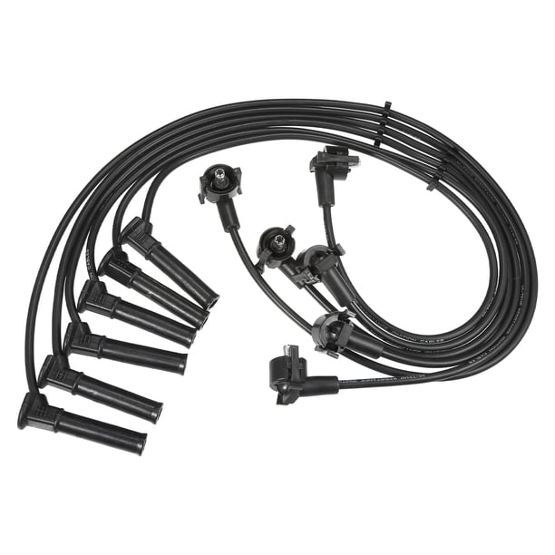 Cables de Bujía de Encendido de Coche Unique Bargains 7mm para Ford Explorer y Mercury Mountaineer No.1U2Z12259JB - Paquete de 6