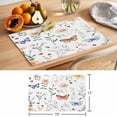 thumbnail image 6 of Spring Floral Placemats Set of 4, Rustic Butterfly Flower Country Plant Botanical Non-Slip Place Mats Washable Table Mats for Kitchen Dining Table Decorations Indoor/Outdoor, 6 of 9