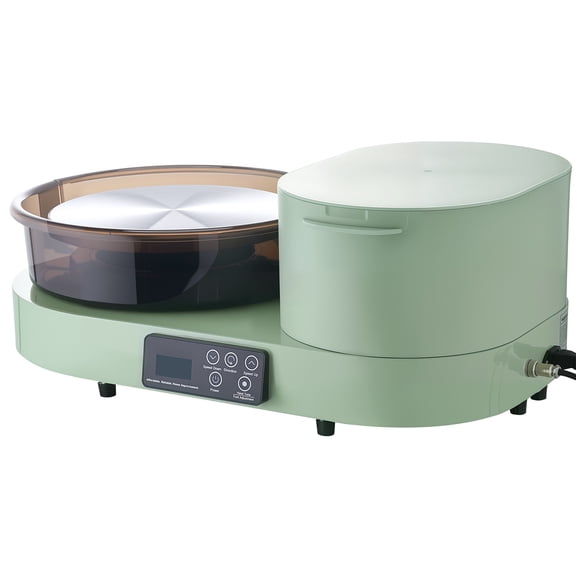 KFFKFF Electric Pottery Wheel for Adults, 11" Aluminum Turntable, 450W Tabletop Clay Wheel with Foot Pedal, Adjustable Speed 30-300 RPM, Durable Aluminum Body, Ideal for Beginners