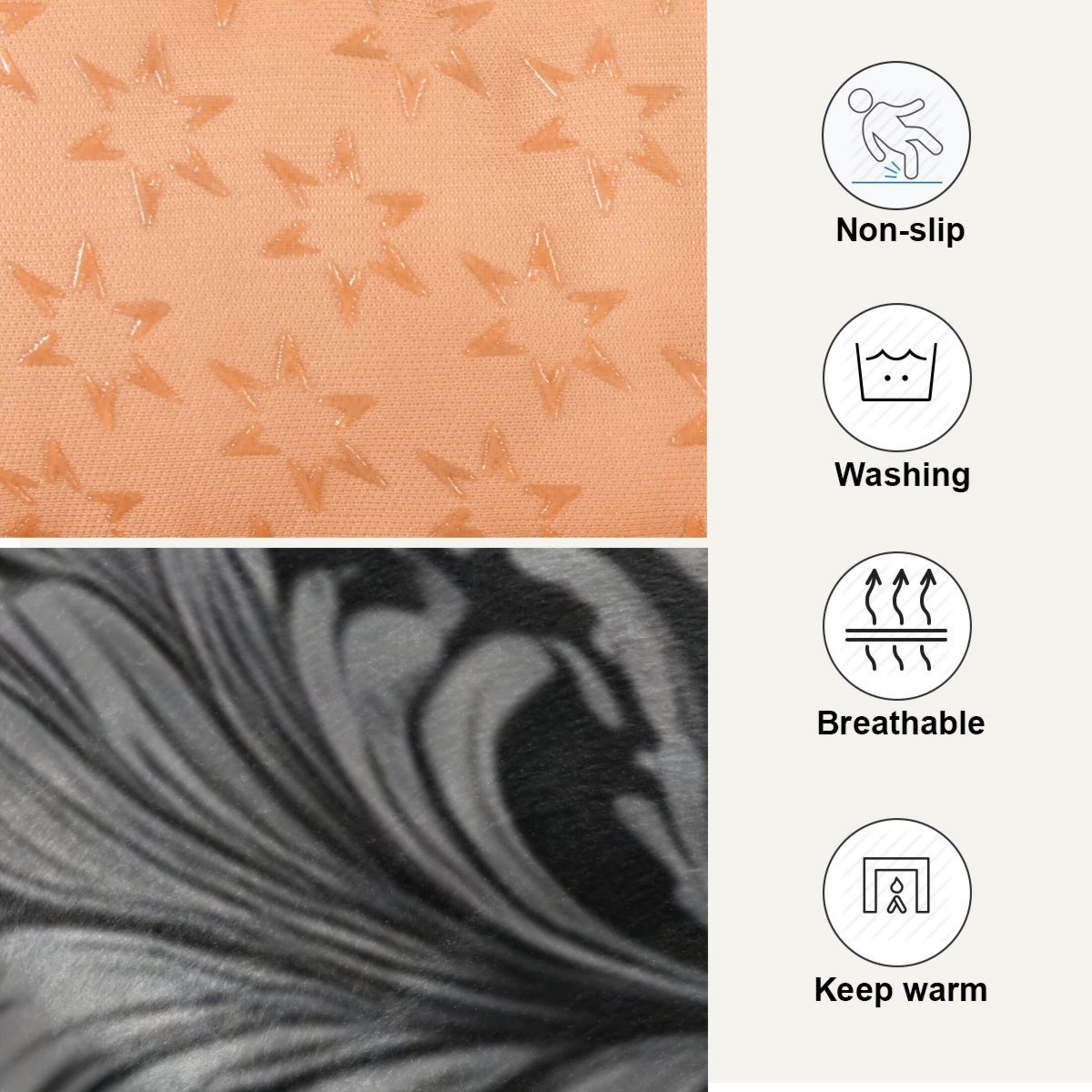 Cozy Mat Pet Bed Indoor Outdoor Warm Soft For Cat Dog Puppy(S/M) Damask Pattern