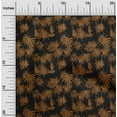 thumbnail image 2 of oneOone Cotton Jersey Brown Fabric Tropical Craft Projects Decor Fabric Printed By The Yard 58 Inch Wide, 2 of 4