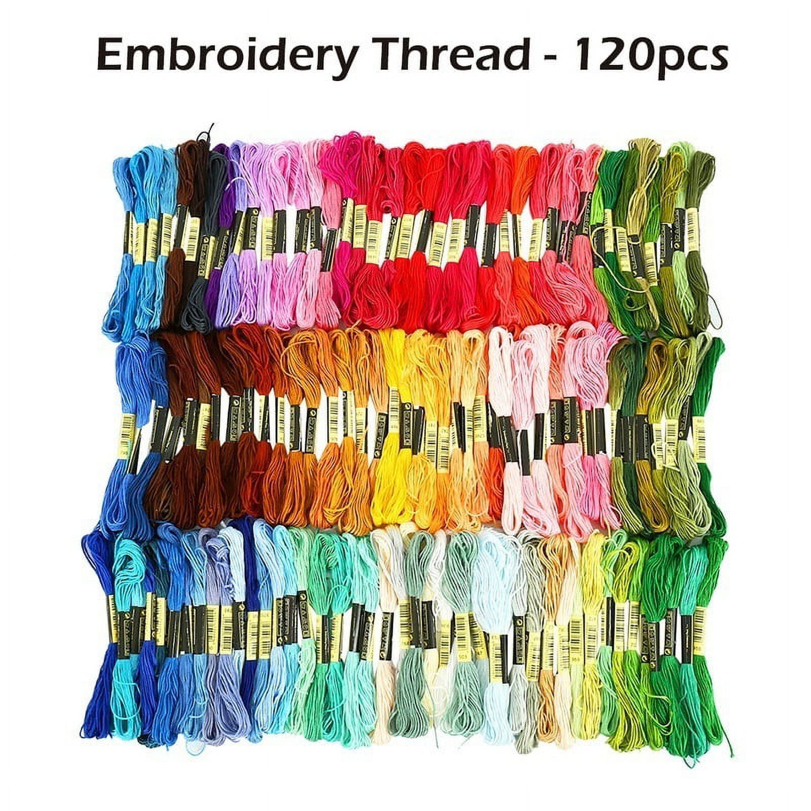 50/100/120/150/450Pcs Cotton DMC Cross Floss Stitch Thread Embroidery Sewing Skeins Multi Colors