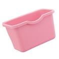 thumbnail image 6 of FONDOTIN Hanging Trash Bin Pink Plastic Garbage Container 1Pack 8.3X5.3X4.9In, 6 of 8