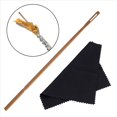thumbnail image 2 of 2X Barra de Limpieza con Paño Kit de Limpieza de Flauta Accesorios para Instrumentos Musicales de Viento de Madera, 2 of 5