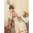 thumbnail image 3 of Walter Langley 15x18 Black Modern Framed Museum Art Print Titled - A Thoughtful Interlude, 3 of 5