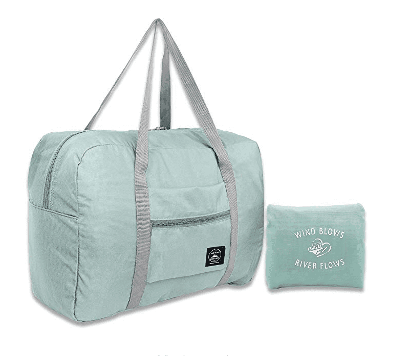 Duffel Bag Waterproof Nylon Foldaway Luggage For Travel,Campimg,Sports,Red 
