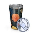 thumbnail image 2 of 16oz Tumblers Floral Pattern Stainless Steel Vacuum Insulated Double Wall Travel Tumbler Cups Mug with Lid and Straw,Cleaning Brush for Coffee,Tea, 2 of 4