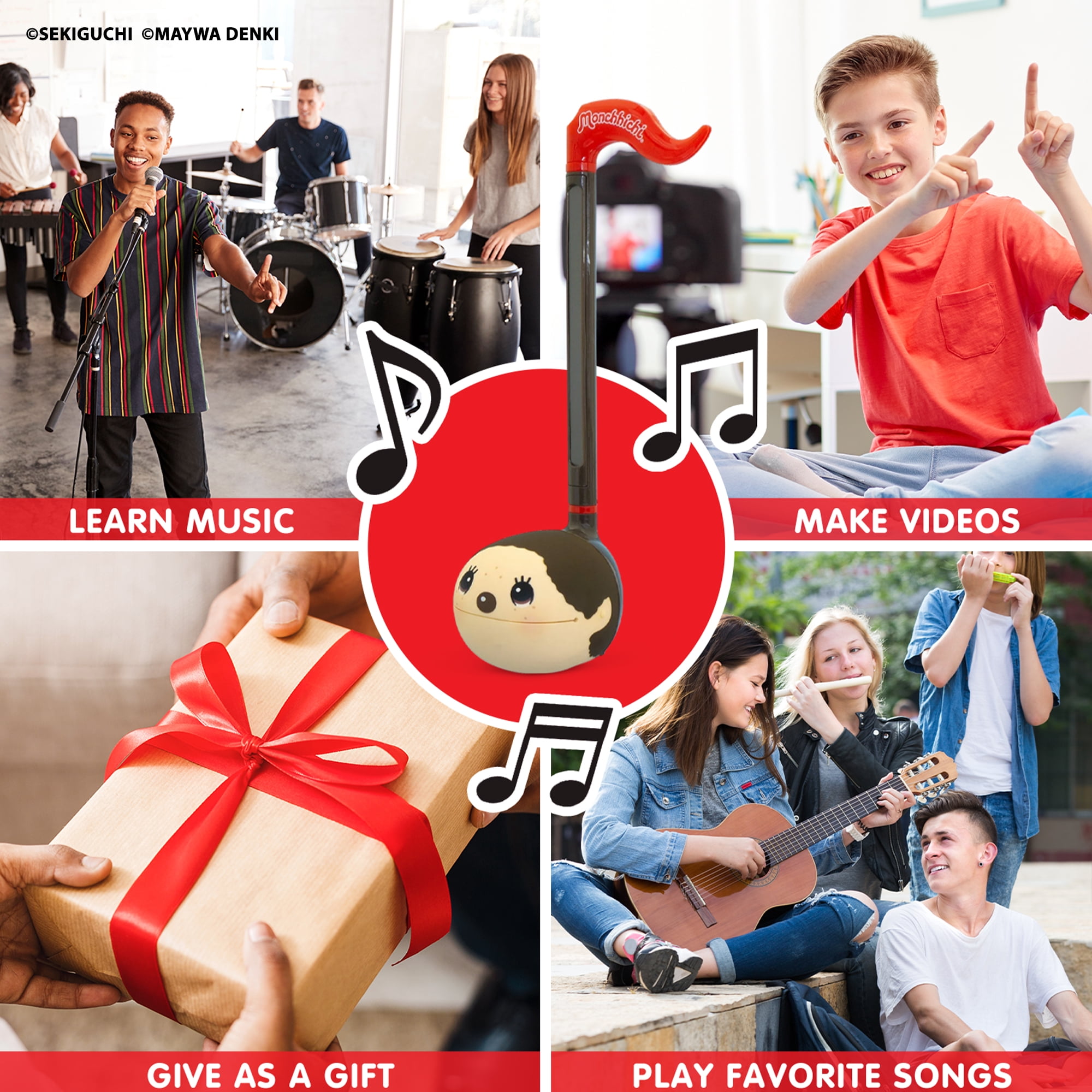 Otamatone Electronic Musical Instrument Toy for Children Unisex Adults - Monchhichi