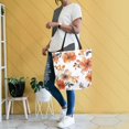 thumbnail image 6 of Large Canvas Bag 13.5x5.1x15 Inch Canvas Bag Shopping Canvas Bag Suitable For Outing Shopping Travel Out Of Large Capacity Storage Cartoon Coral Flowers, 6 of 9