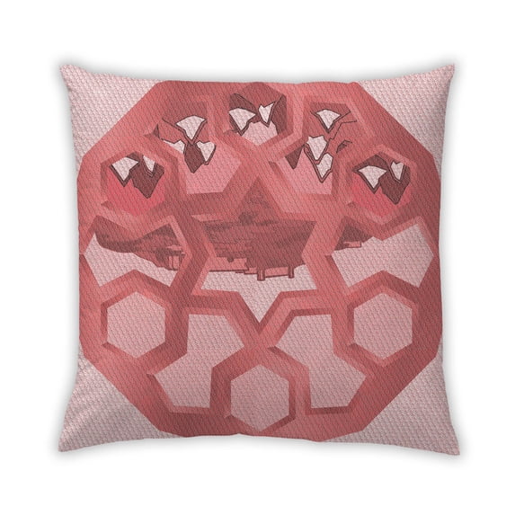 Ahgly Company Outdoor Square Contemporary Throw Pillow, 18 inch by 18 inch