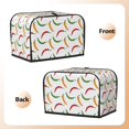 thumbnail image 7 of Toaster Covers 2 Slice, colorful bell Pepper Waterproof Bread Machine Cover Fits for Standard 2 Slice Toasters, Home Decor Toaster Protection with Hanging Rope, 7 of 7