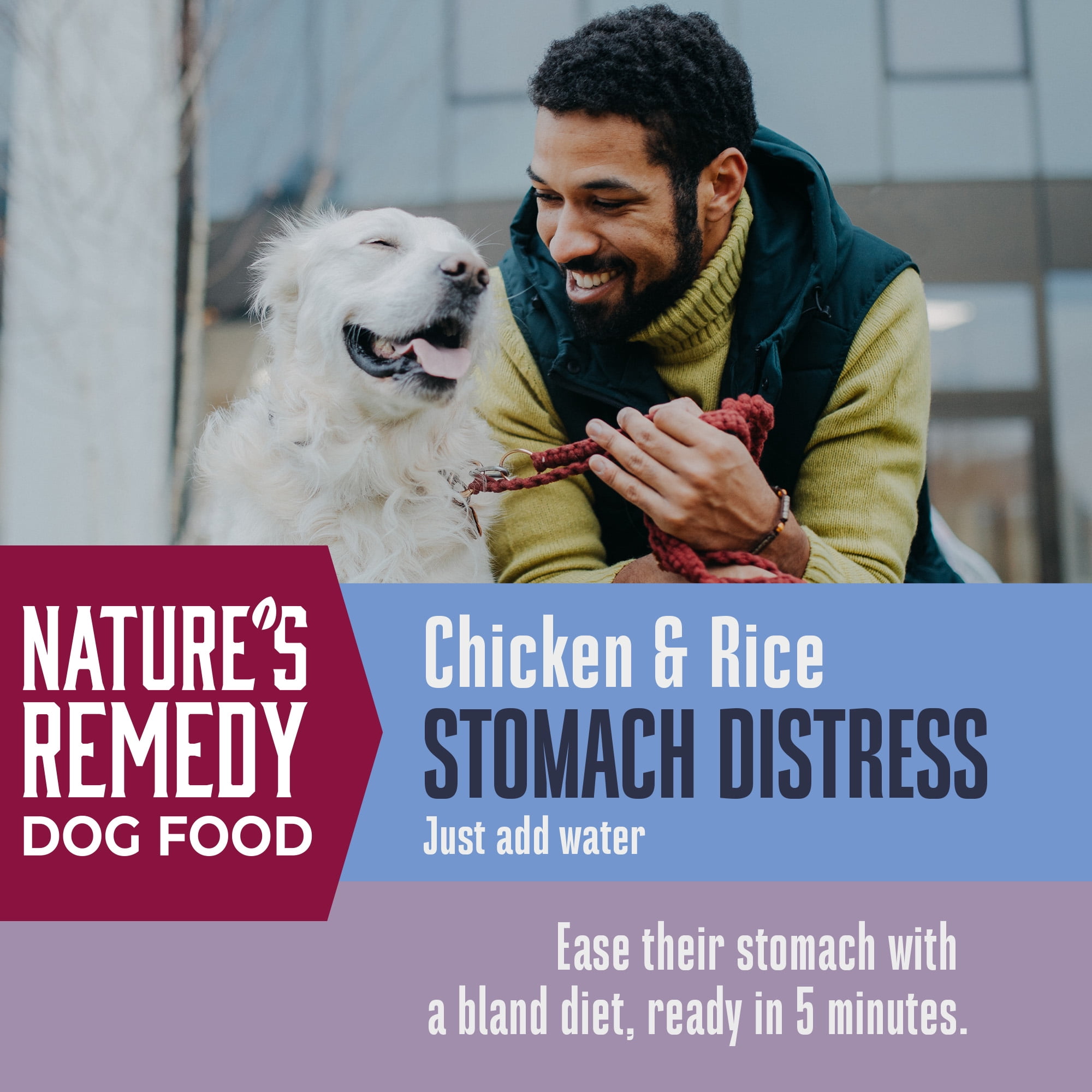 Whole Life Pet Nature’s Remedy Recover – Bland Chicken & Rice Food for Stomach Distress, 16oz