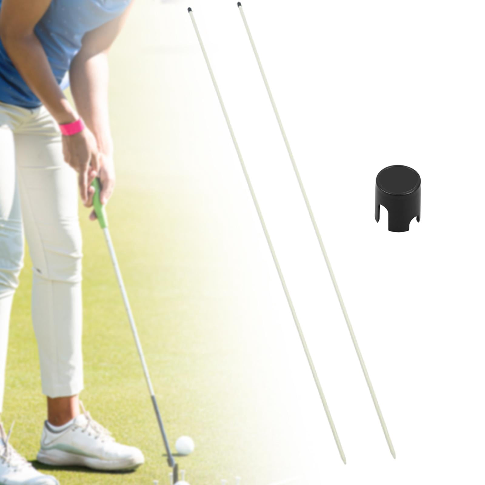 harayaa Golf Alignment Stick 122cm Putting Training Equipment for Golf Training Home White